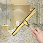 REA - Stěrka do koupelny Brush Gold REA-72069