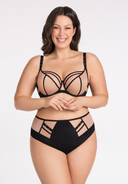 Měkká dámská podprsenka soft Gorsenia K 885 Tesora Big béžová 70G