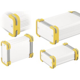 Fischer Elektronik FR 55 25 100 ME 10035341 profilové pouzdro 114 x 63.6 x 33 hliník přírodní, žlutá 1 ks