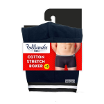 Dvojbalení bavlněných boxerek BOXER COLOURS 2x - BELLINDA - černá L