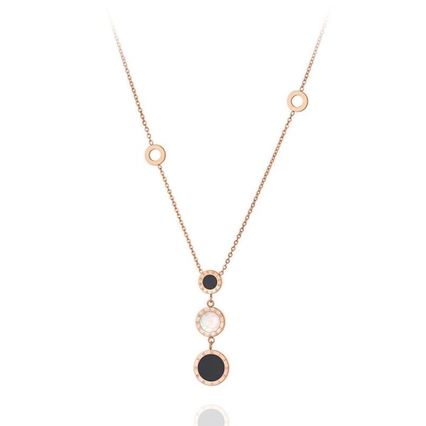 Ocelový náhrdelník Matia Gold - chirurgická ocel, Zlatá 40 cm + 5 cm (prodloužení)