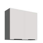 Horní skříňka Aria ANT 80 G-72 2F Barva korpusu: Antracit, Barva dvířek: SA - Aquamarine AFM