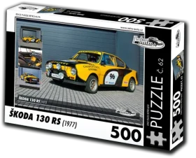 RETRO-AUTA Puzzle Škoda 130 RS (1977, č. 62)