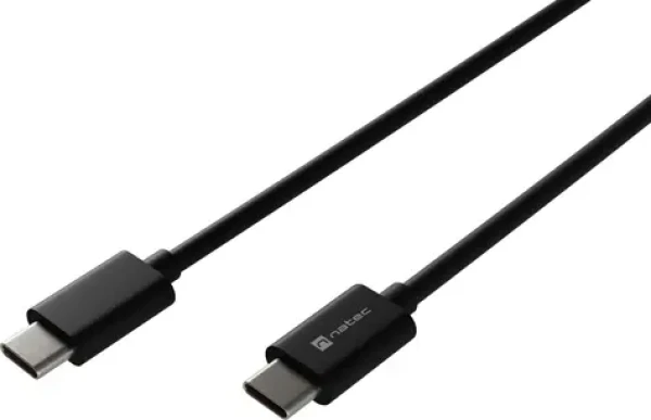 Natec Kabel USB-C - USB-C 2 m černá / Kabel / USB-C - USB-C / 2 m (NKA-2147)