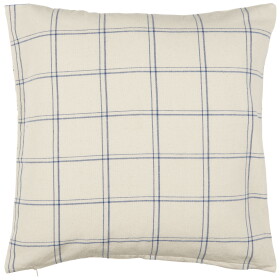 Ib Laursen Povlak na polštář Ebbe Blue Checkered 50 x 50 cm, modrá barva, textil