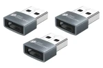 Good Connections / Adaptér USB-A na USB-C / 3 ks / 60 W (20V/3A) / hliníkové tělo / šedý (USB-AD203-3)