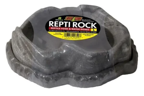 Zoomed Combo Repti Rock miska na krmení a vodu L / Miska / Imitace kamene / Recyklovaný plast (323703)
