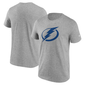 Fanatics Pánské tričko Tampa Bay Lightning Primary Logo Graphic T-Shirt Sport Gray Heather Velikost: