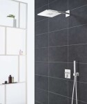 GROHE - Rainshower SmartActive Cube Hlavová sprcha 310, sprchové rameno 43 cm, 2 proudy, měsíční bílá 26479LS0