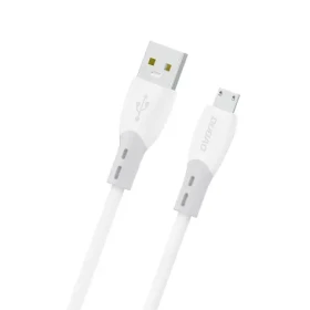 Dudao L25SM bílá / Datový kabel / USB-A / micro USB 3A / 1 m
