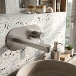 REA - Podomítková umyvadlová baterie Arcos Brush Nickel REA-B6973