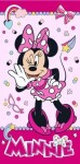 Carbotex Disney Minnie Funny BRM014510 plážová osuška růžová 70x140