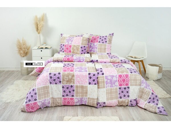 Stanex Ložní povlečení bavlněné Pečvork růžový (LS237) ROZMĚR: 140x220 cm + polštář (90x70 cm)