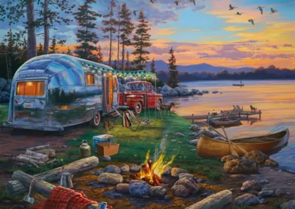 SCHMIDT Puzzle Kempování u jezera