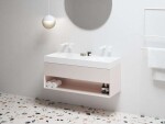 RAVAK - Lite Umyvadlová skříňka 120x45x43 cm, 1 zásuvka, Alabaster Pink X000001872