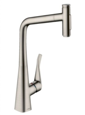 HANSGROHE - M71 Dřezová baterie M7117-H320 s výsuvnou sprškou, sBOX, vzhled nerezu 73816800