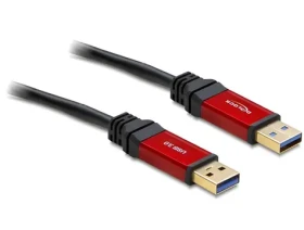 Delock USB 3.0-A samec/samec / USB kabel / 5 m / Premium (82747)