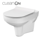 GEBERIT DuofixBasic s bílým tlačítkem DELTA51 + WC CERSANIT CITY NEW CLEANON + WC SEDÁTKO SLIM 458.103.00.2 51BI CI2