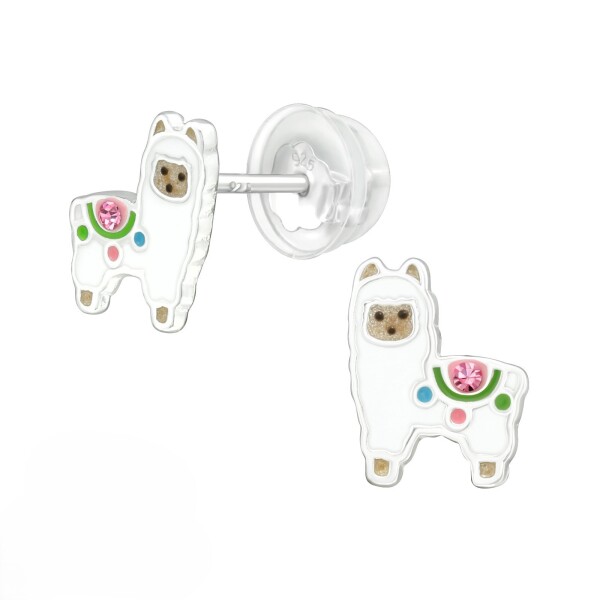 LUNICA Stříbrné náušnice LAMA 0342