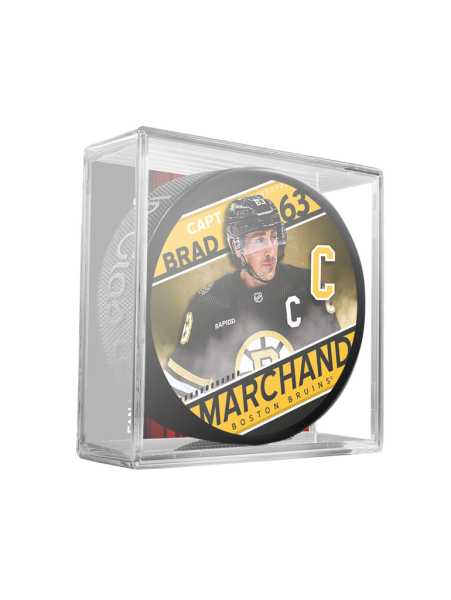 Inglasco / Sherwood Puk Boston Bruins NHL Brad Marchand Captain Collection