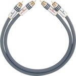 Cinch audio kabel [2x cinch zástrčka - 2x cinch zástrčka] 1.50 m antracitová pozlacené kontakty Oehlbach NF 14 MASTER