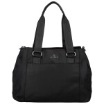 Stylová dámská nylonová kabelka do ruky Elke, černá