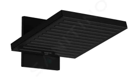 Hansgrohe Hlavová sprcha, 26x26 cm, EcoSmart, 2 proudy, matná černá 24351670