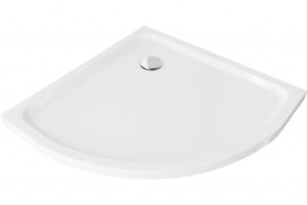 MEXEN - Flat sprchová vanička čtvrtkruhová slim 100 x 100, bílá 41101010