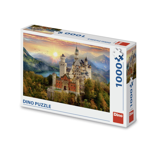Puzzle Malovaný Neuschwanstein 1000 dílků