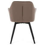 Jídelní židle, hnědá, sametová látka, DCH-425 BR4