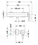 DURAVIT - C.1 Sprchová baterie, chrom C14230000010