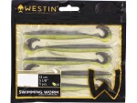 Westin Umělá plovoucí nástraha červ Swimming Worm Black/Chartreuse - 13cm / 5g / 5ks,Westin Umělá plovoucí nástraha červ Swimming Worm Black/Chartreus