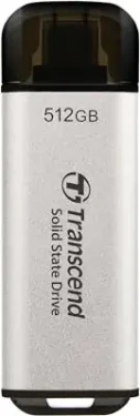 Transcend ESD300S Externí SDD 512GB šedá / USB-C 3.2 Gen 2 / R: 1050MBs / W: 950MBs (TS512GESD300S)