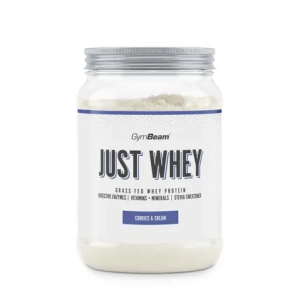Just Whey Grass-Fed Protein – GymBeam (cookies cream, 500 g) (28324-37-500g-cookies&cream-01)