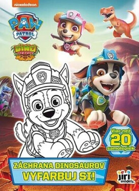 Vyfarbuj si! Labková patrola Záchrana dinosaurov