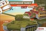 Historické tanky - Jednoduché vystřihovánky