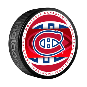 Inglasco / Sherwood Puk Montreal Canadiens NHL Medallion Souvenir Collector Puck