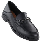 Dámské kožené polobotky mokasíny černé Vinceza 18117 39