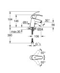 GROHE - Eurosmart Umyvadlová baterie, chrom 33161002