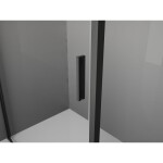 MEXEN/S - Exo sprchový kout, posuvné dveře 155 x 95, transparent, černá 8151-155-095-70-00