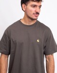 Tričko Carhartt WIP S/S Chase T-Shirt Shungite/Gold