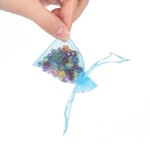 Organzový pytlíček - různá provedení - 7 x 5,5 cm - 1 ks Barva: Červená