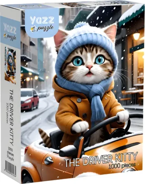 YAZZ Puzzle Kočičí řidič