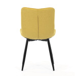 Jídelní židle, žlutá, látka, HC-462 YEL2
