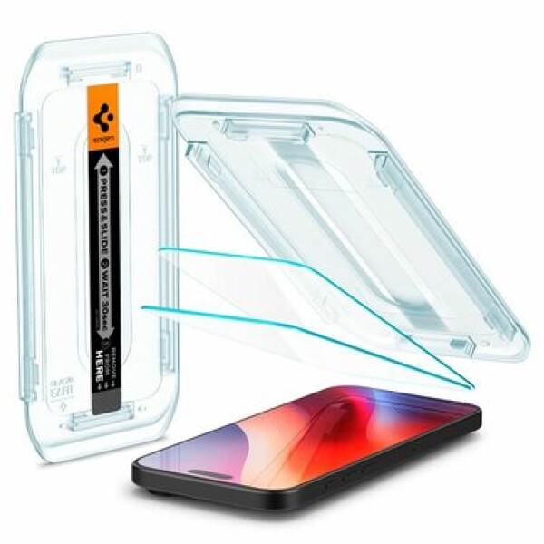 Spigen Glass tR EZ Fit 2 Pack ochranné sklo pro Apple iPhone 16 Pro čirá (AGL07928)