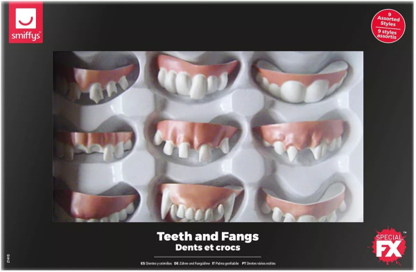 Smiffys.com Zuby sada 9ks