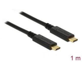 DeLock Kabel USB 3.1 C (M) - USB 3.1 C (M) 1.0m černá (83661)