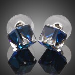 Náušnice Swarovski Elements Shanton, Světle modrá