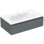 MEXEN/S - Orio koupelnová skříňka 80 cm s umyvadlem Vela, 1 šuplík, grafit mat/bílá mat 91A10-08023-1-BF66-W23M01