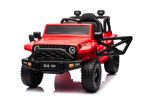 Mamido Elektrické autíčko OFFROAD červené 12V Vysoký podvozek, široké sedadlo, Odpružené nápravy, 2,4 GHz Dálkové ovládání LED světla